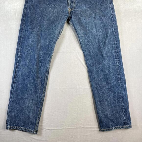 Levis 501 XX Jeans Mens 34x31* Blue Dark Wash Straight Leg American Denim 2000s - Picture 3 of 10